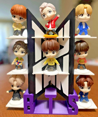 TinyTAN BTS Display Stand McDo Inspired   3D Printed BTS Shelf