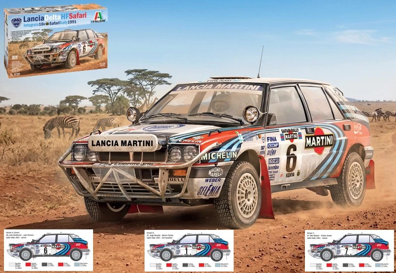 Italeri LANCIA DELTA HF INTEGRALE Auto Rally Kit De Montage 1:12 - Photo 1/1