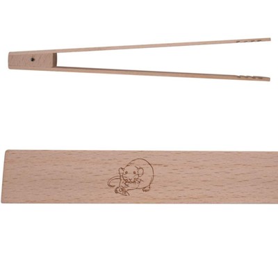 Koch-/Toastzange aus Holz ''Rattenessender Käse'' (TN00016447)