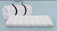 Pack and Play Roll-Up Mattress Topper Waterproof Portable Mattress Pad 38"x 26"