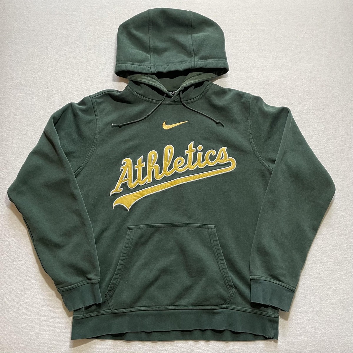 Vintage Oakland Athletics Hoodie Sweatshirt Mens Large Green