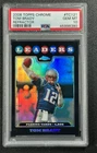 TOM BRADY PSA 10 2008 TOPPS CHROME #TC121 POP 21 REFRACTOR LEAGUE LEADERS 8380