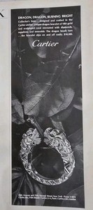 1965 Cartier Dragon 18kt Gold Bracelet Vintage Jewelry  Ad 