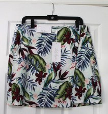 NWT Lady Hagen Women's 16  Palm Overlap Golf Skort Palm Mint Size 10