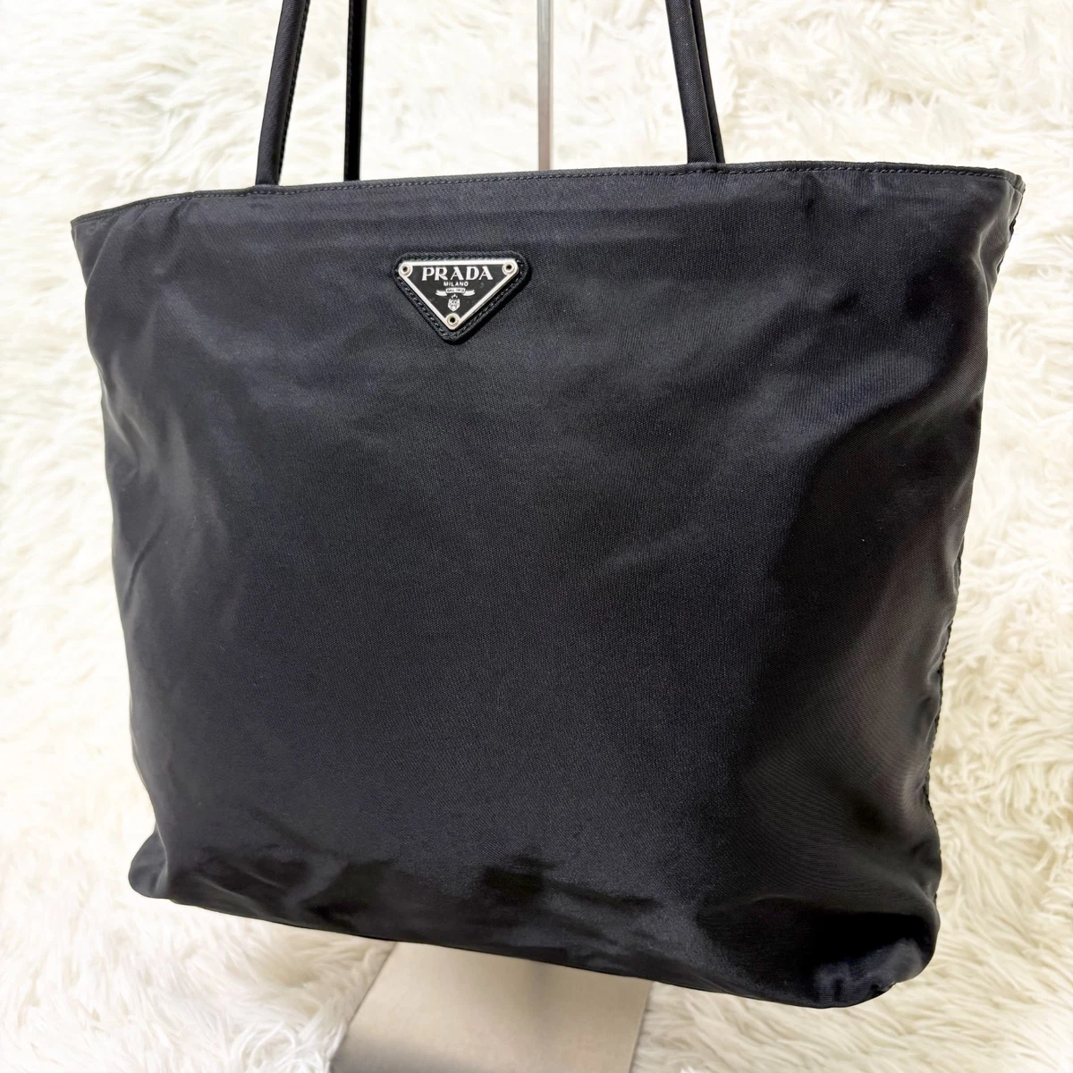 PRADA Tessuto Nylon Exterior Tote Bags & Handbags for Women for