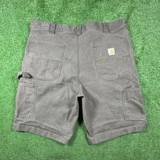 Carhartt BS3652-M Carpenter Shorts Size 38 Olive Green Military Baggy Utility