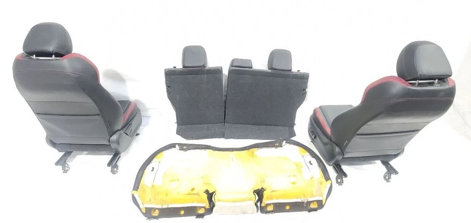 Subaru WRX 2015 2016 2017 OEM conjunto de 3 asientos de cuero gamuza eléctricos  Foto 2 de 4