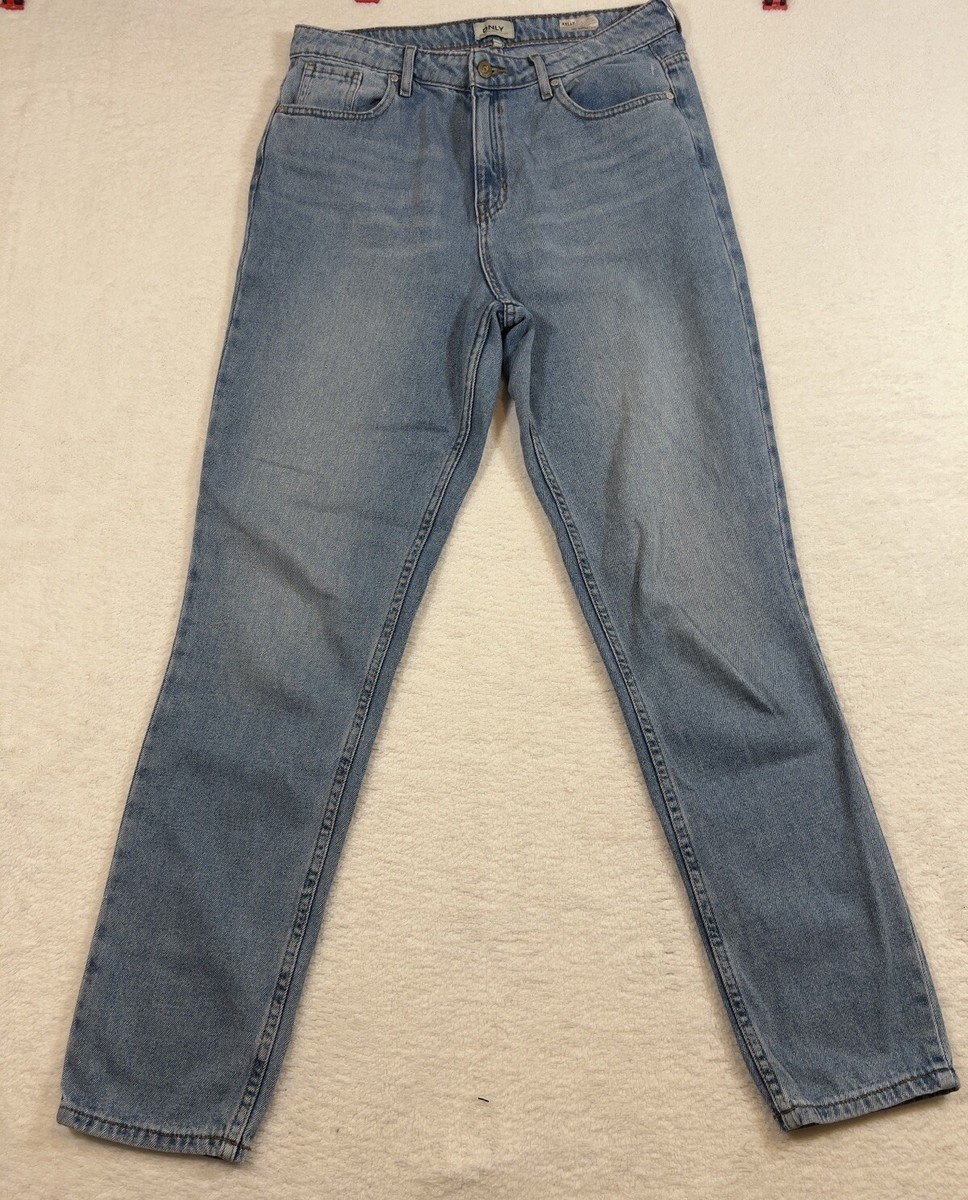 Only Blue Denim Kelly High Waisted Mom jeans Size 30 x30 | eBay