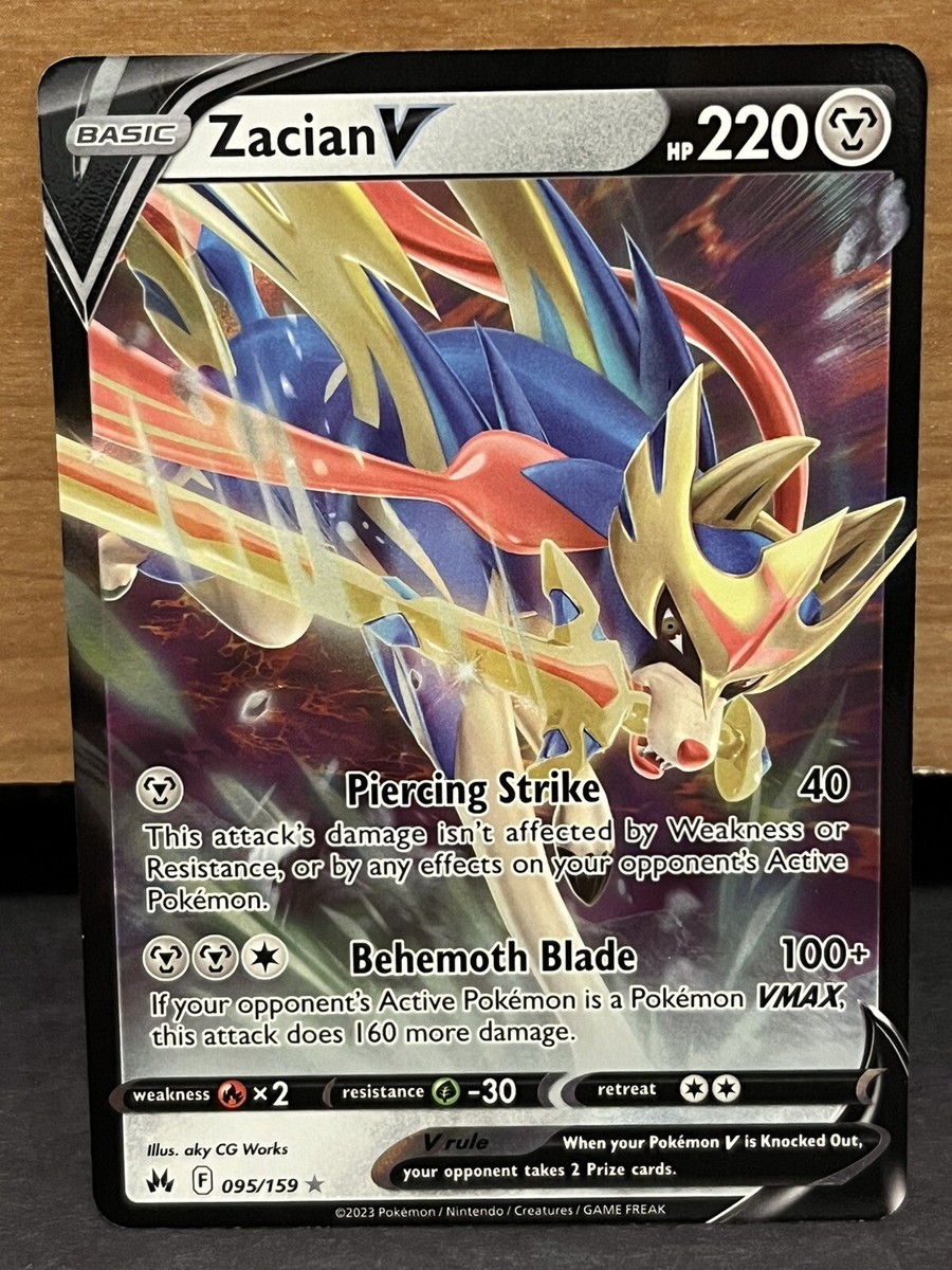 Zacian V, Zamazenta V Lot - Crown Zenith 095/159, 098/159