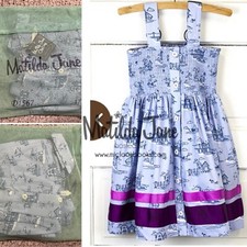 NEW NIB Matilda Jane Size 12 Years It's A Wonderful Parade Boardwalk Boat Dress