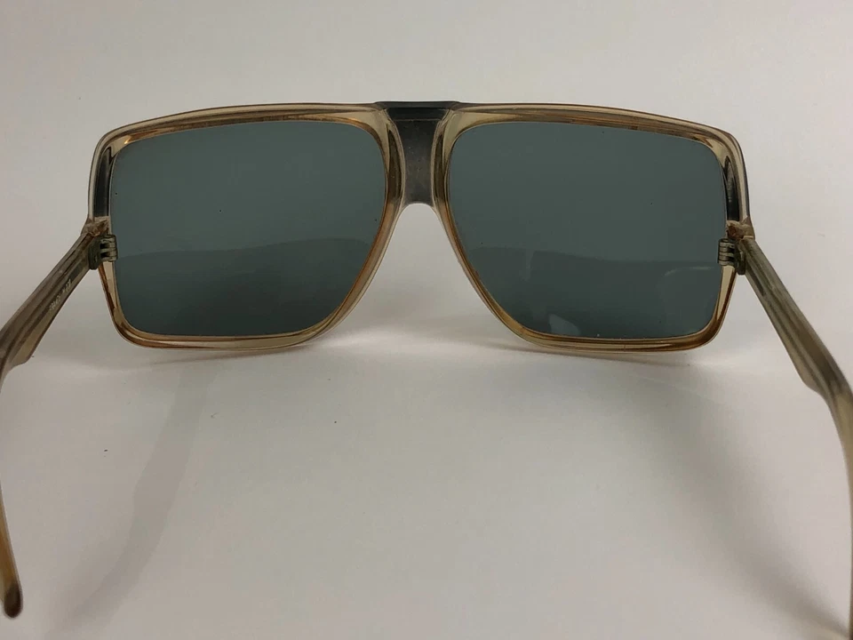 Raras gafas de sol vintage años 70-80 aviadores para hombre marco cuadrado de Francia Foto 4 de 4