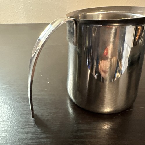 Krups 18/8 Edelstahl Silber Metall 12oz Milch Aufschäumkrug - Bild 3 von 5