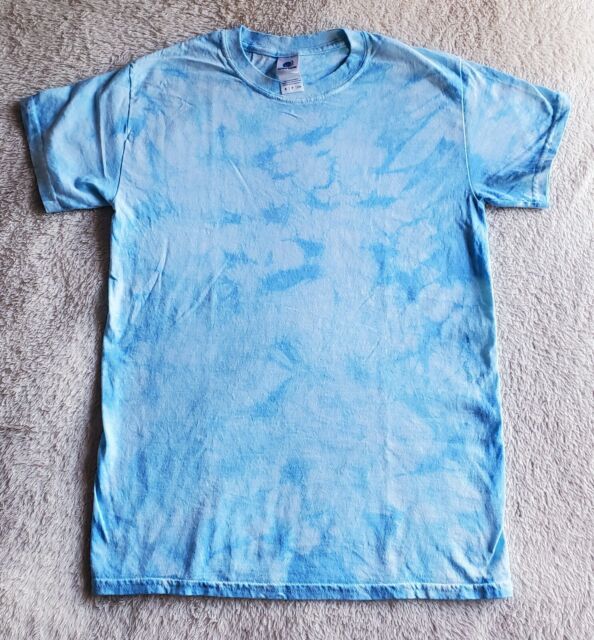 Light Blue Tie Dye T-Shirts unisex Adult Small 100% cotton | eBay