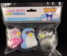 Sanrio Duckz - Hello Kitty & Friends - Rubber Ducks -Approx. 2.5" High -3 Pack C