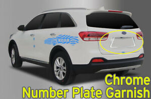 Rear Trunk Chrome Number Plate Trim Garnish for KIA 2015-2018 Sorento UM