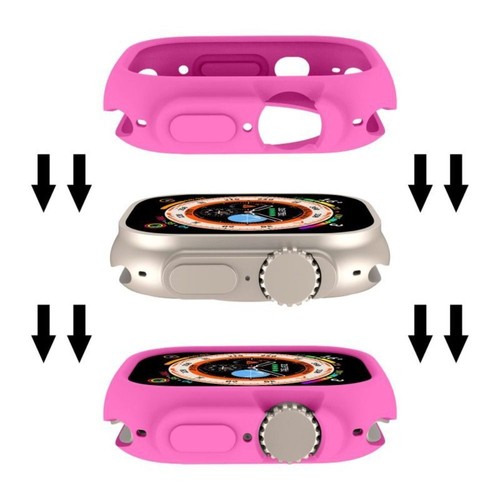 Cover Silicone Case Screen Protector for Apple Watch Ultra 49mm Smart Watch - Zdjęcie 3 z 22