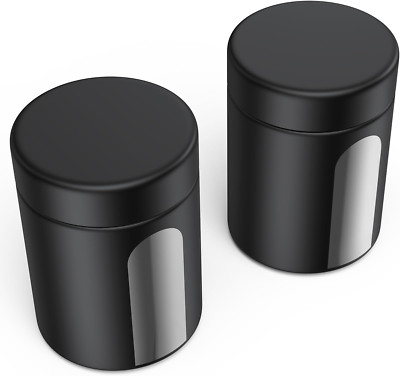 4-Pack Smell Proof Glass Jars (4 Oz) - UV Protection, Airtight, Child-Resistant Lids For Coffee, Tea, Herbs