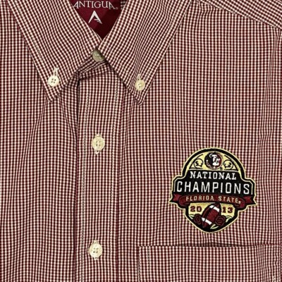 knee length dresses for ladies Florida State University FSU The Spear Long Sleeve Woven Shirt Small