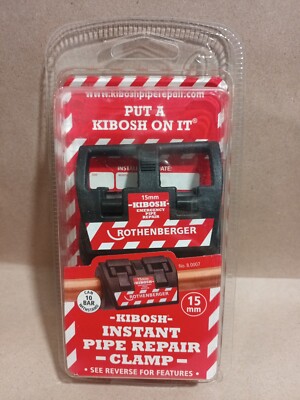 Rothenberger Sofortrohrreparaturklemme 15mm 8.0007 Leckreparatur 10bar max