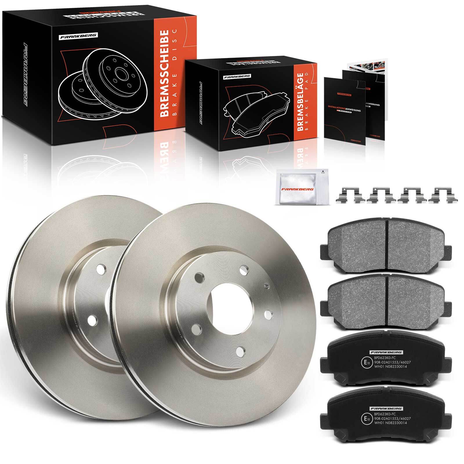 Frankberg Front 297mm Brake Discs & Brake Pads for Mazda CX-5 GH KE 2011-2015