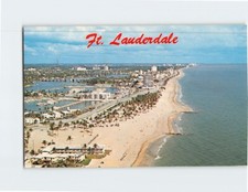 Postcard Aerial View The Venice of America Fort Lauderdale Florida USA
