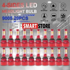 20pcs Whosesale 4-sides 9145 9005 H10 Led Headlight Bulb 6000k 32000lm Kit Lamp