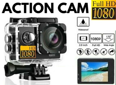 Action Camera 1080P WiFi - Fotocamera Subacquea 32ft Per Sport Acquatici E Avventura - Foto 7