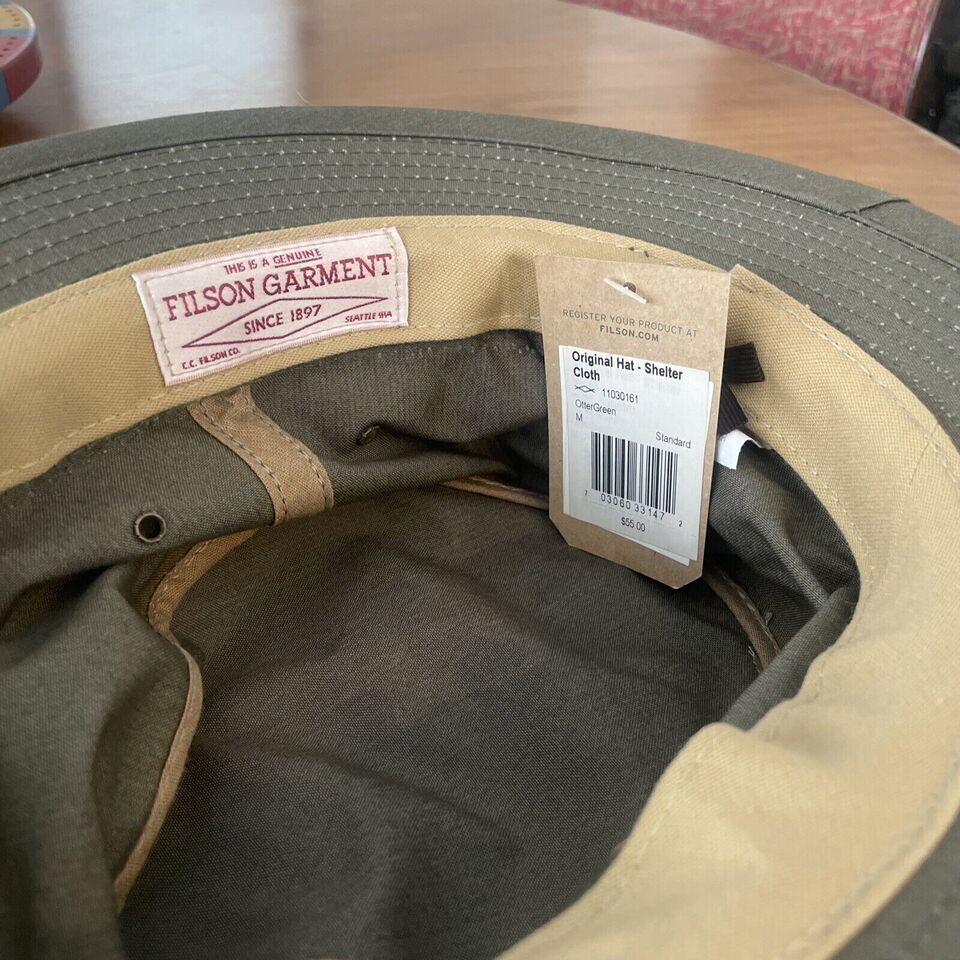 NWT Filson Original Shelter Cloth Hat - Mens Medium | eBay