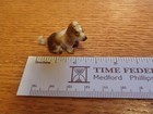 Vintage Tiny Miniature Bone China Collectible Dog Figurine
