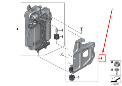 NEW BMW 3 G20,G28 AIR HEATER CONDIT. CONDEN. BRACKET 6806375 
