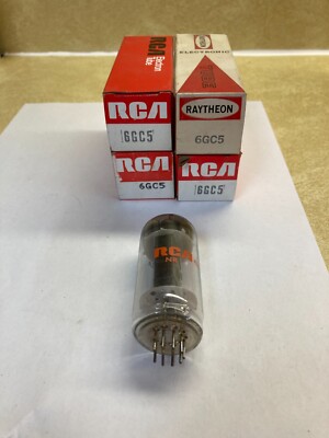 RCA and Raytheon 6GC5 Vacuum Tube