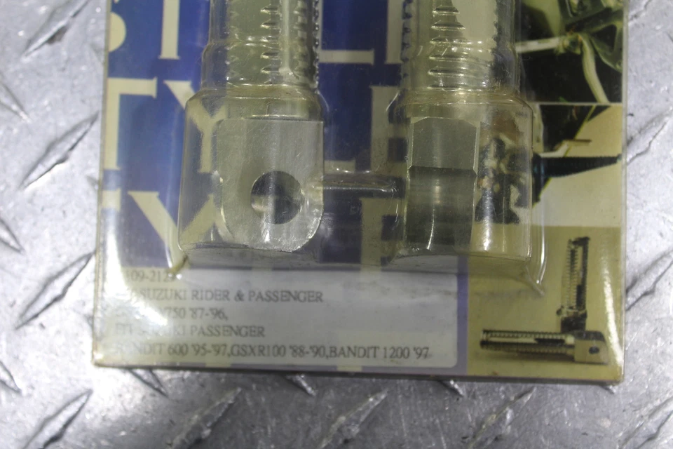 Suzuki Bandit 600 GSF600S 1997 obras de competición reposapiés delanteros juego de clavijas peldaños Foto 4 de 4