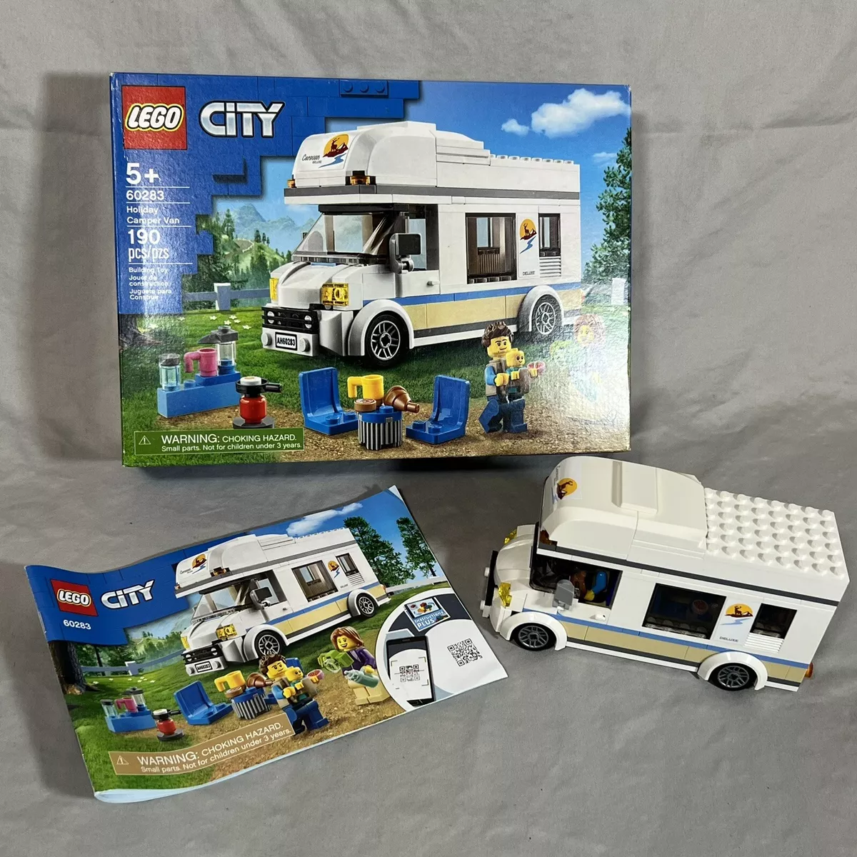 LEGO City Holiday Camper Van 60283 Building Kit COMPLETE
