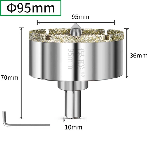 Diamantbohrer 16mm - 120mm Bohrkrone Lochsäge Fliesenbohrer Keramik Marmor Glas - Picture 36 of 41