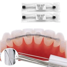 Dental Orthodontic Retainer Wire Flat Strand Stainless Steel Lingual0.010"x0.028