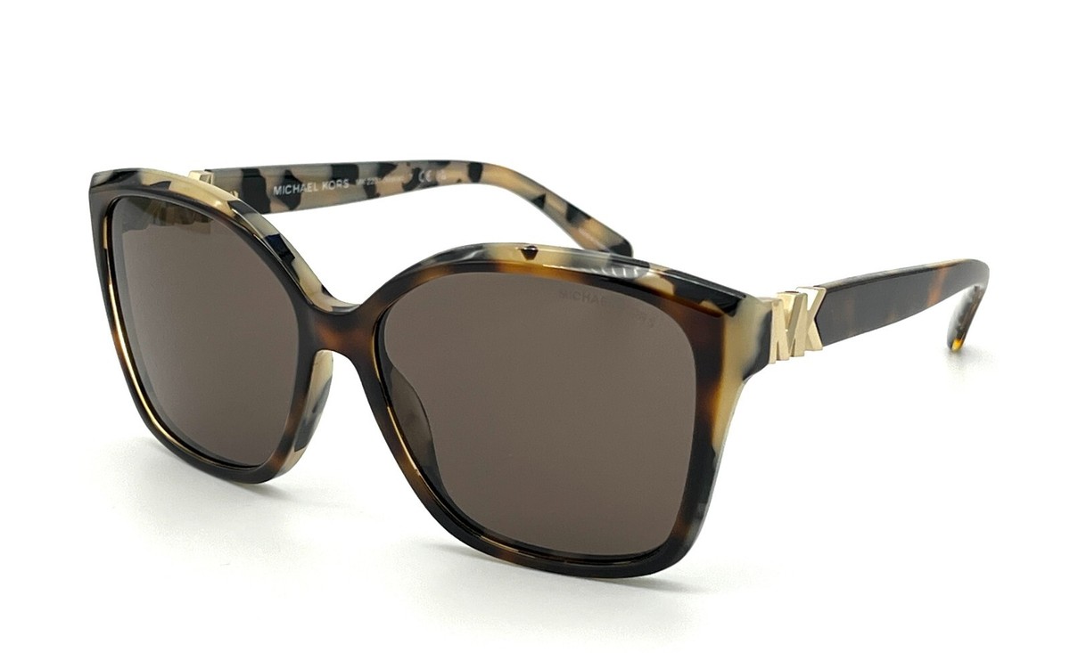Michael Kors Brown Tortoise Sunglasses with Cream Case MICHAEL KORS MK2201 395173 Dark Tortoise Cream / Brown Solid  main image 3