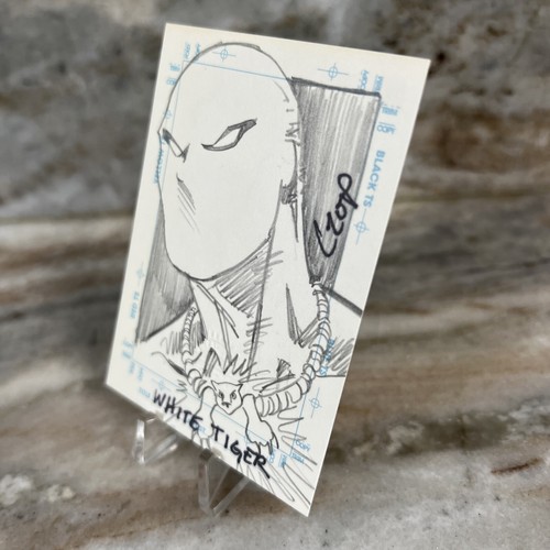 98 Skybox Marvel Creators Collection White Tiger Sketchagraph Card John Czop - Picture 2 of 10