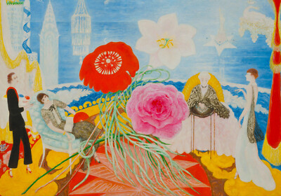 Florine Stettheimer - Family Portrait II (1933) Signed -17'' x 22'' Fine Art Print