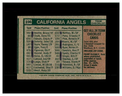 1975 TOPPS BASEBALL #221-440 YOU PICK SEE SCANS COMPLETE YOUR SET NEW LISTING - Picture 21 of 373