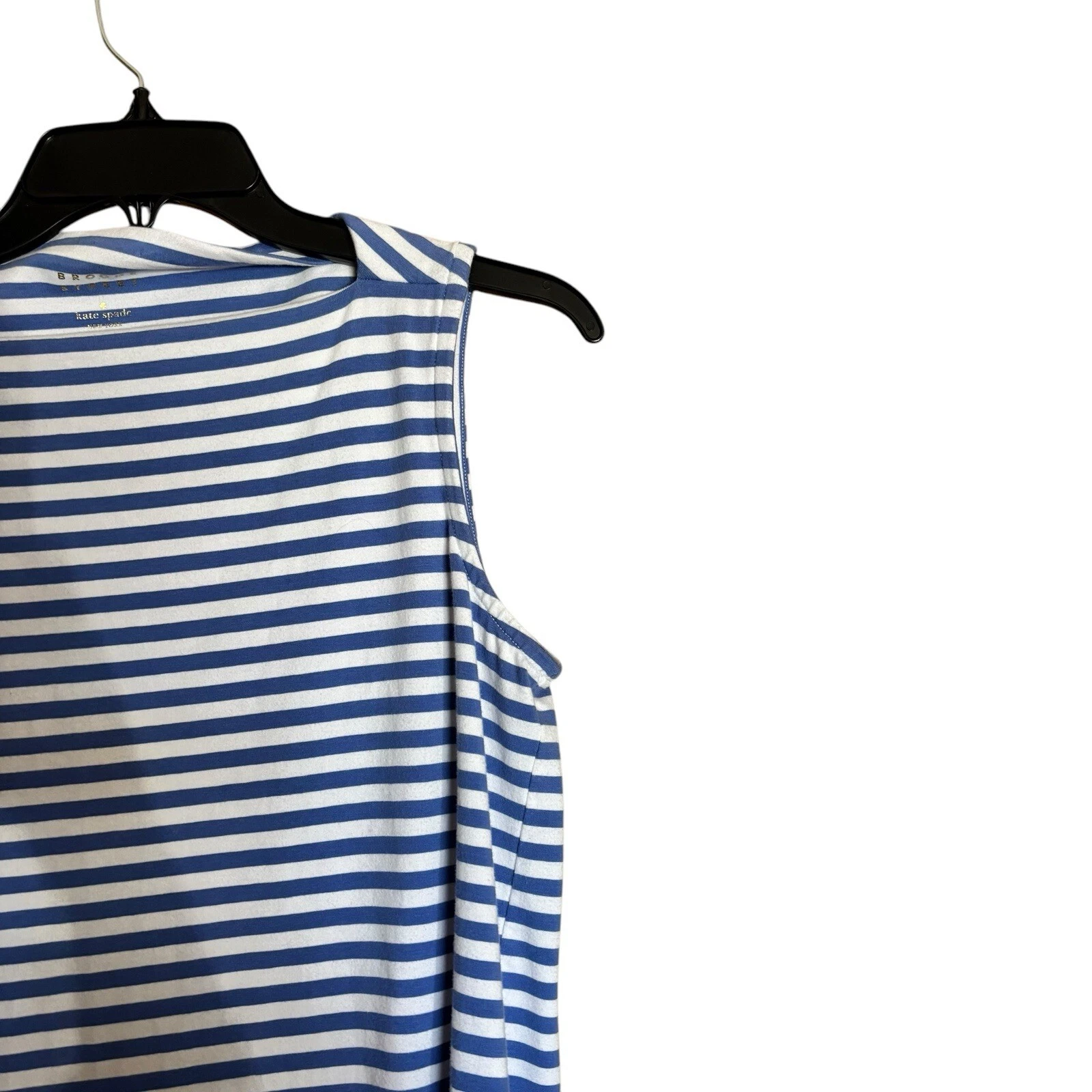 Abito tubino Kate Spade Broome Street donna piccolo blu bianco righe scollo barca