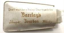 VTG Plastic Rain Bonnet in Barclay's Bourbon Whiskey Plastic Cover