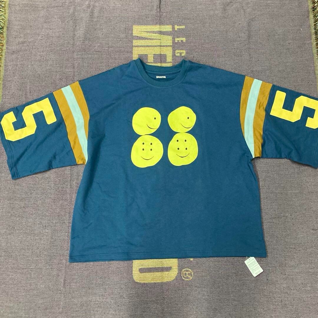 KAPITAL men's 18.5 Jersey Football HUGE T-Shirt Size 1 Blue