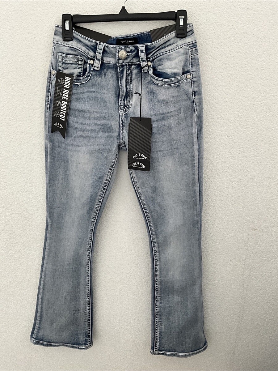 デニム・ジーパン +5cm Grayish Stone Bootcut Denim Pants (336) 0400017951969_DEEPBLUEMARINE?