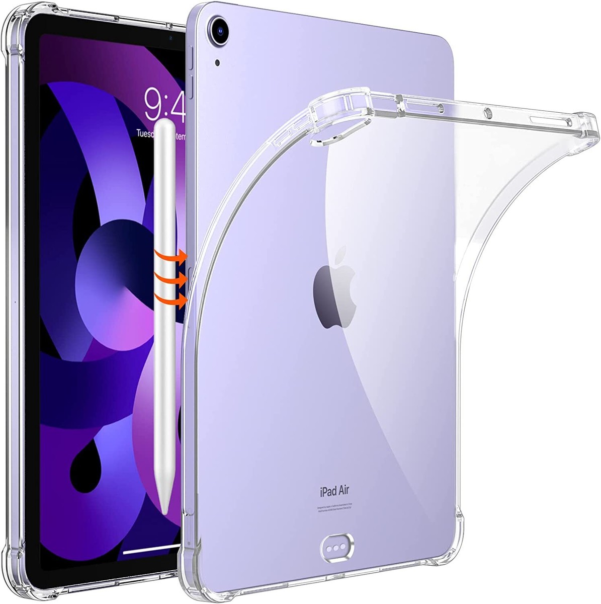 iPadアクセサリー iPad Air 4th generation For iPad Air 5th/4th Generation 10.9-Inch (2022 2020)Case Clear