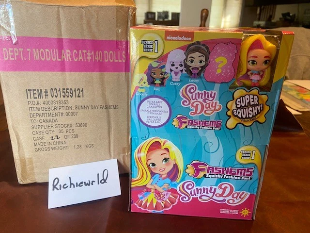 FULL CASE BOX Fashems Mashems NICKELODEON SUNNY DAYS With All