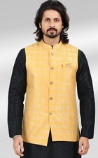 Mens Designer Wedding Bollywood Boys Wear Kurta Payjama Jacket Set From India