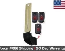 1x New Replacement Key Fob Remote Uncut Insert Blade For Select Lexus Vehicles