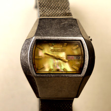 Vintage Orient  Automatic Watch G469682-4B, TV Case, Mother-of-Pearl Dial, Works