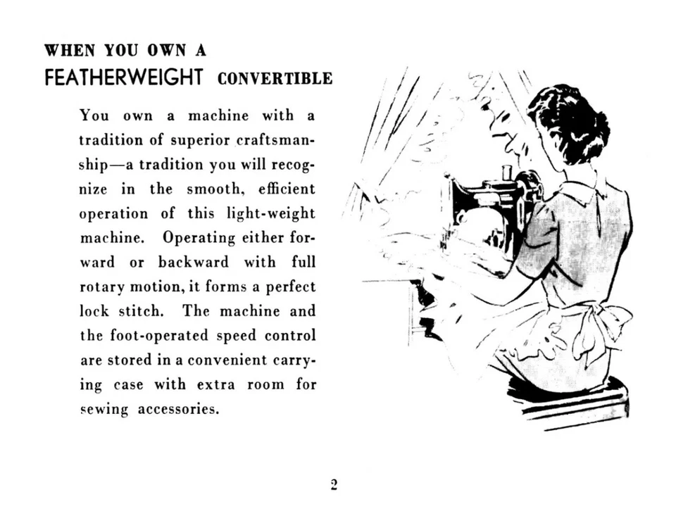 Large Deluxe-Edition Instructions Manual for Singer 222K Sewing Machine - Image 3 of 4