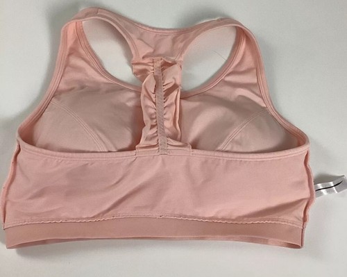 Size 18 Plus NWOT Low Impact No Wire Sport Bra Removable Pads Lane Bryant Peach - Picture 17 of 17
